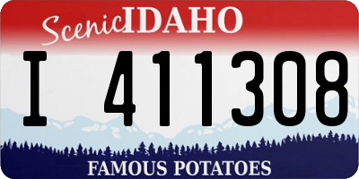 ID license plate I411308