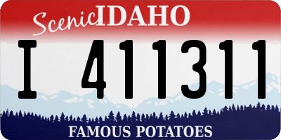 ID license plate I411311