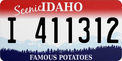 ID license plate I411312