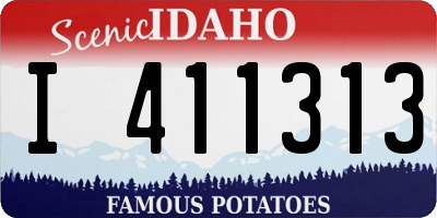 ID license plate I411313