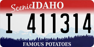 ID license plate I411314