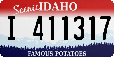 ID license plate I411317