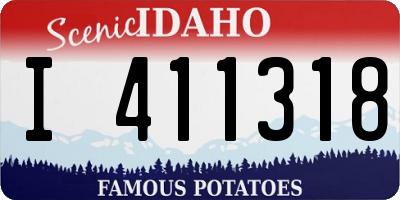ID license plate I411318