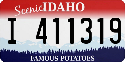 ID license plate I411319