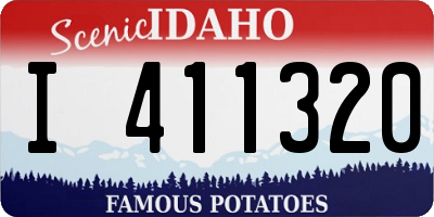 ID license plate I411320