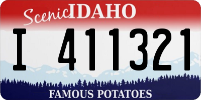 ID license plate I411321
