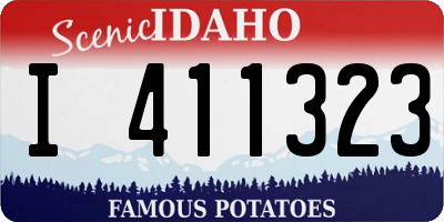 ID license plate I411323