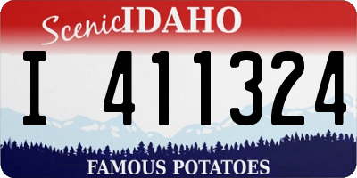 ID license plate I411324