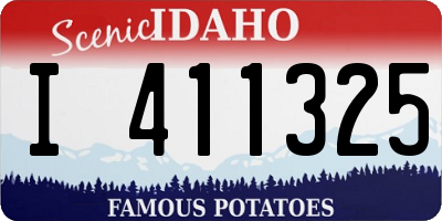 ID license plate I411325
