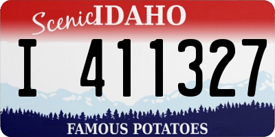 ID license plate I411327