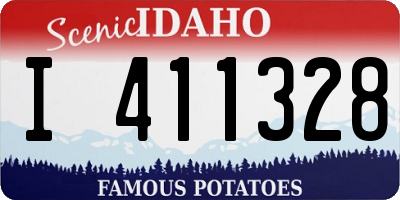 ID license plate I411328