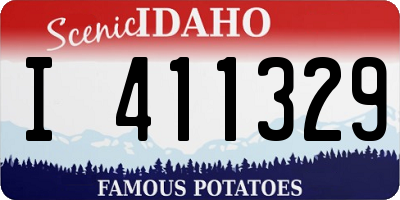 ID license plate I411329