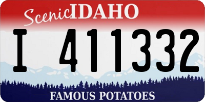 ID license plate I411332