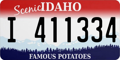ID license plate I411334