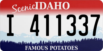 ID license plate I411337