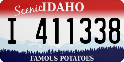 ID license plate I411338
