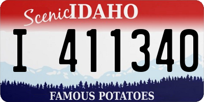 ID license plate I411340