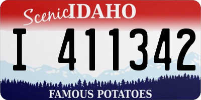ID license plate I411342