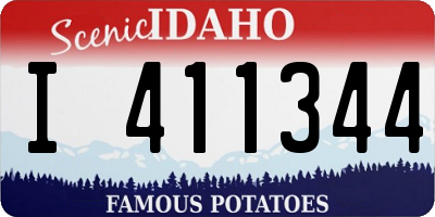 ID license plate I411344