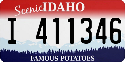 ID license plate I411346