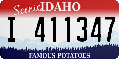 ID license plate I411347