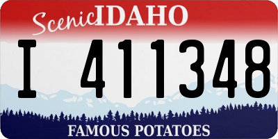 ID license plate I411348
