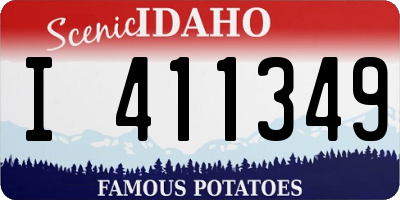 ID license plate I411349