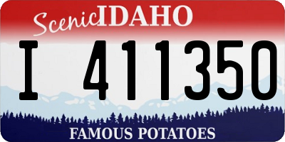 ID license plate I411350