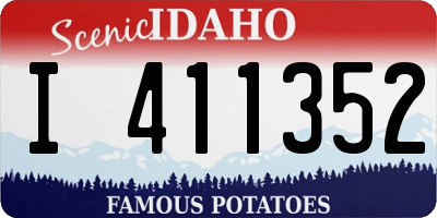 ID license plate I411352