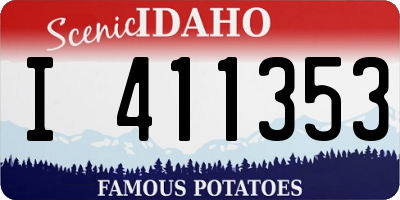 ID license plate I411353