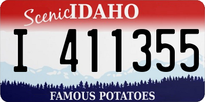 ID license plate I411355