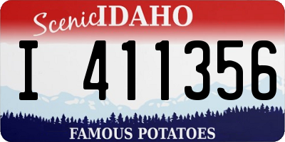 ID license plate I411356