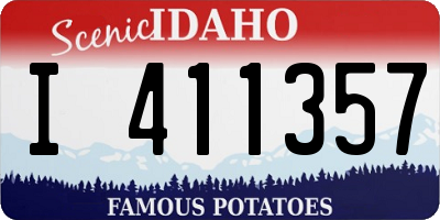 ID license plate I411357