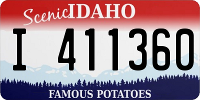 ID license plate I411360