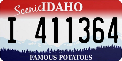 ID license plate I411364