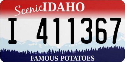 ID license plate I411367