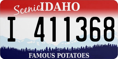 ID license plate I411368