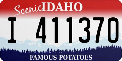 ID license plate I411370