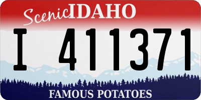 ID license plate I411371