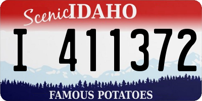 ID license plate I411372