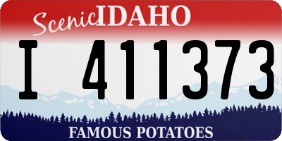 ID license plate I411373