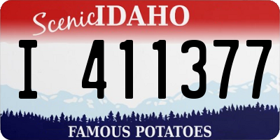 ID license plate I411377