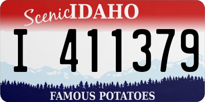 ID license plate I411379