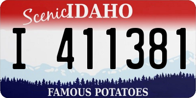 ID license plate I411381