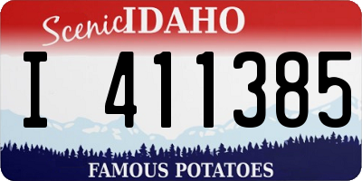ID license plate I411385