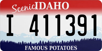 ID license plate I411391