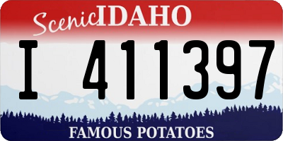 ID license plate I411397
