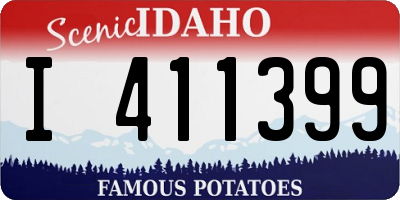 ID license plate I411399