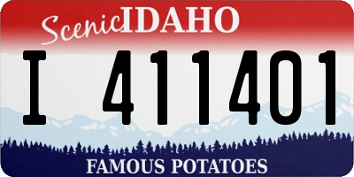 ID license plate I411401