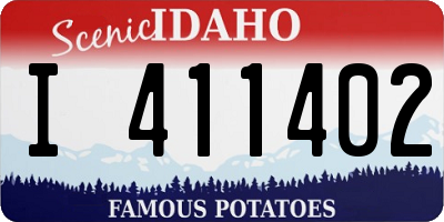 ID license plate I411402